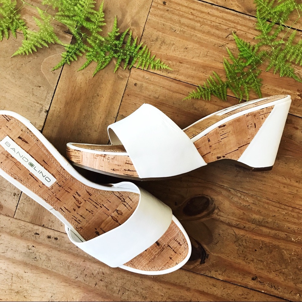 Bandolino Cork Wedge Sandals